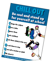 Chill out anti-bullying poster